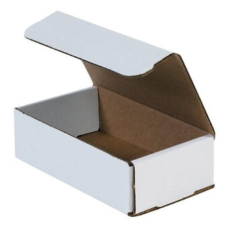 Bsc Preferred 7 x 4 x 2'' White Corrugated Mailers, 50PK BUY00027485